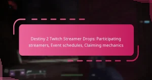 Destiny 2 Twitch Streamer Drops: Participating streamers, Event schedules, Claiming mechanics